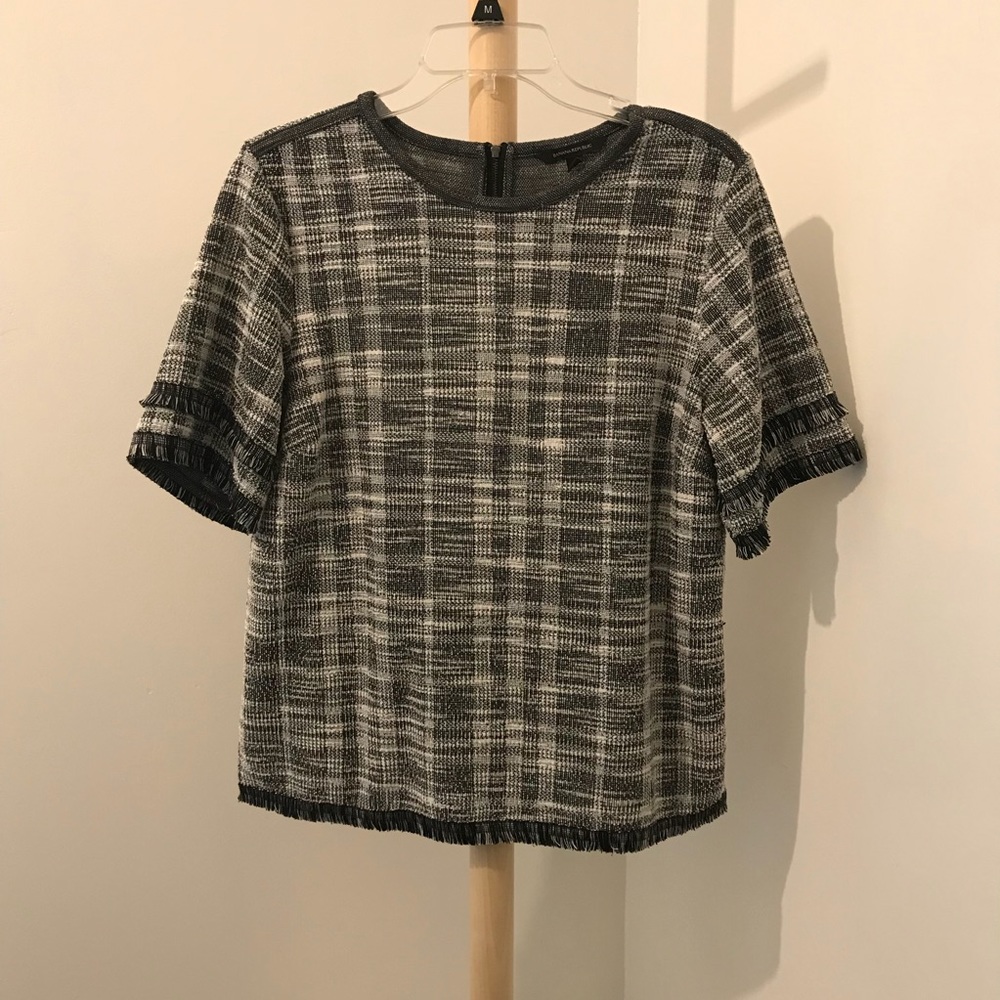 Banana Republic Woven Fringed Top